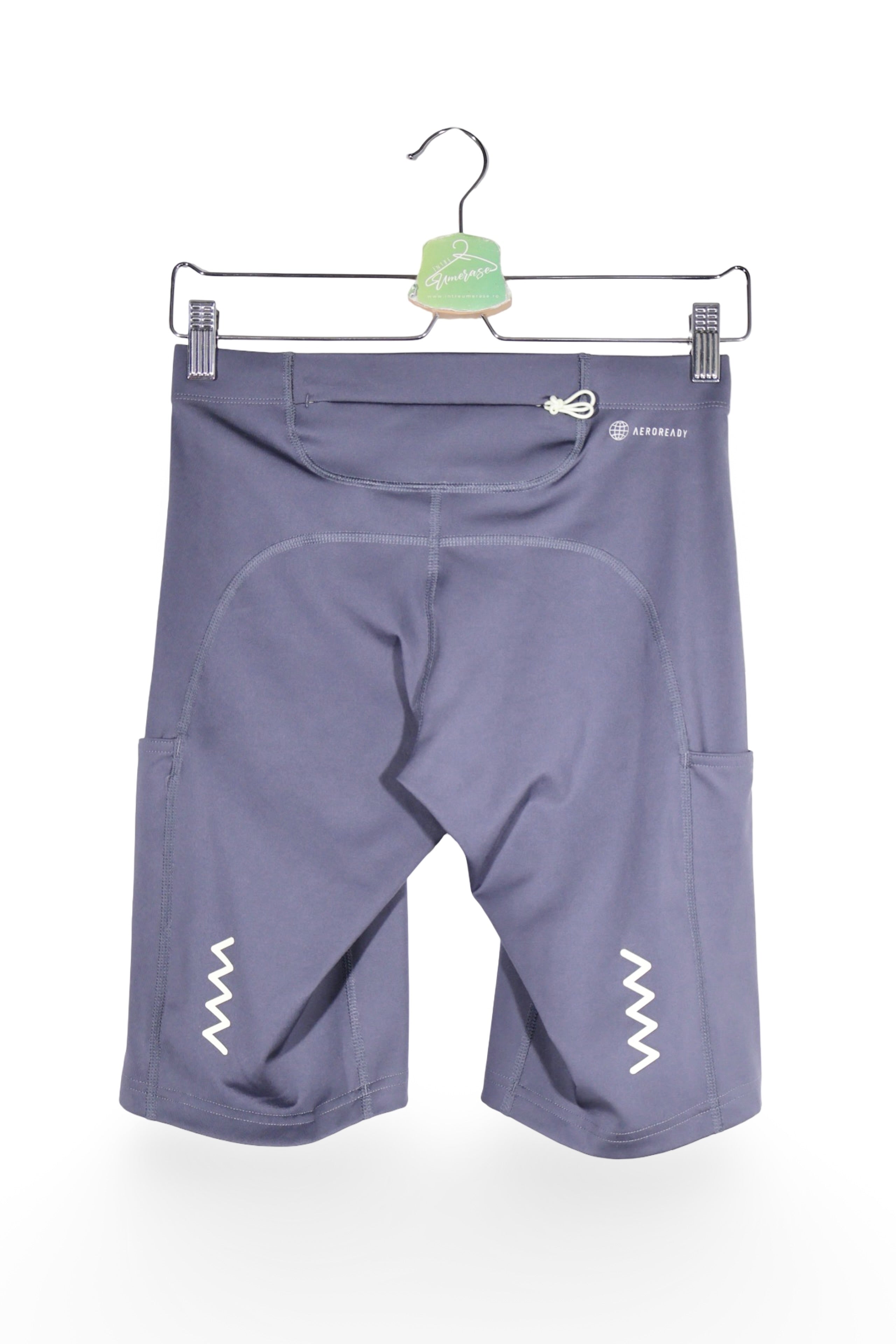 Colanti scurti - Adidas bleumarin sport cu croială mulată – S – Femei - detaliu