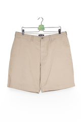 Pantaloni scurți - Lands' End bej din bumbac cu croială clasică – L – Bărbați - fata