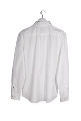 Cămașă - Hugo Boss alb din bumbac cu croială slim fit – L – Bărbați - spate