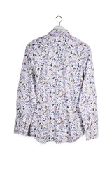 Cămașă - Jake's albă cu imprimeu floral delicat – L – Femei - spate