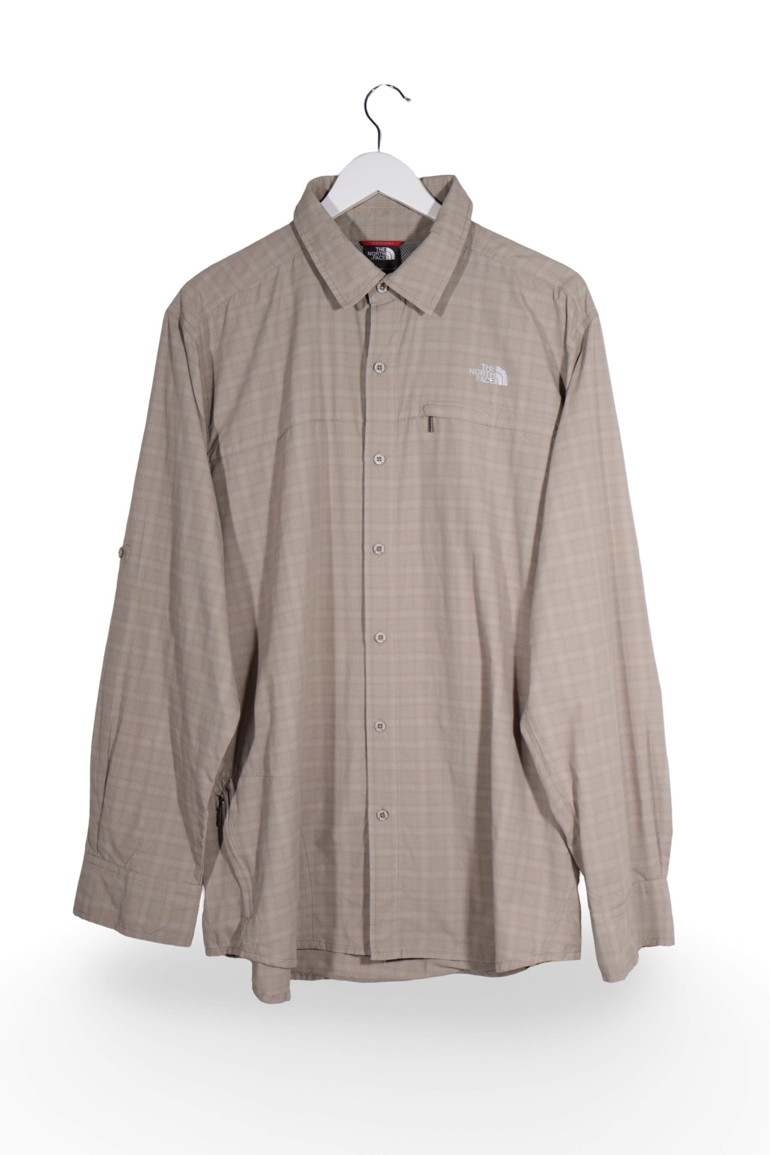 Cămașă - THE NORTH FACE bej din nylon cu croială relaxată – XL – Bărbați - fata