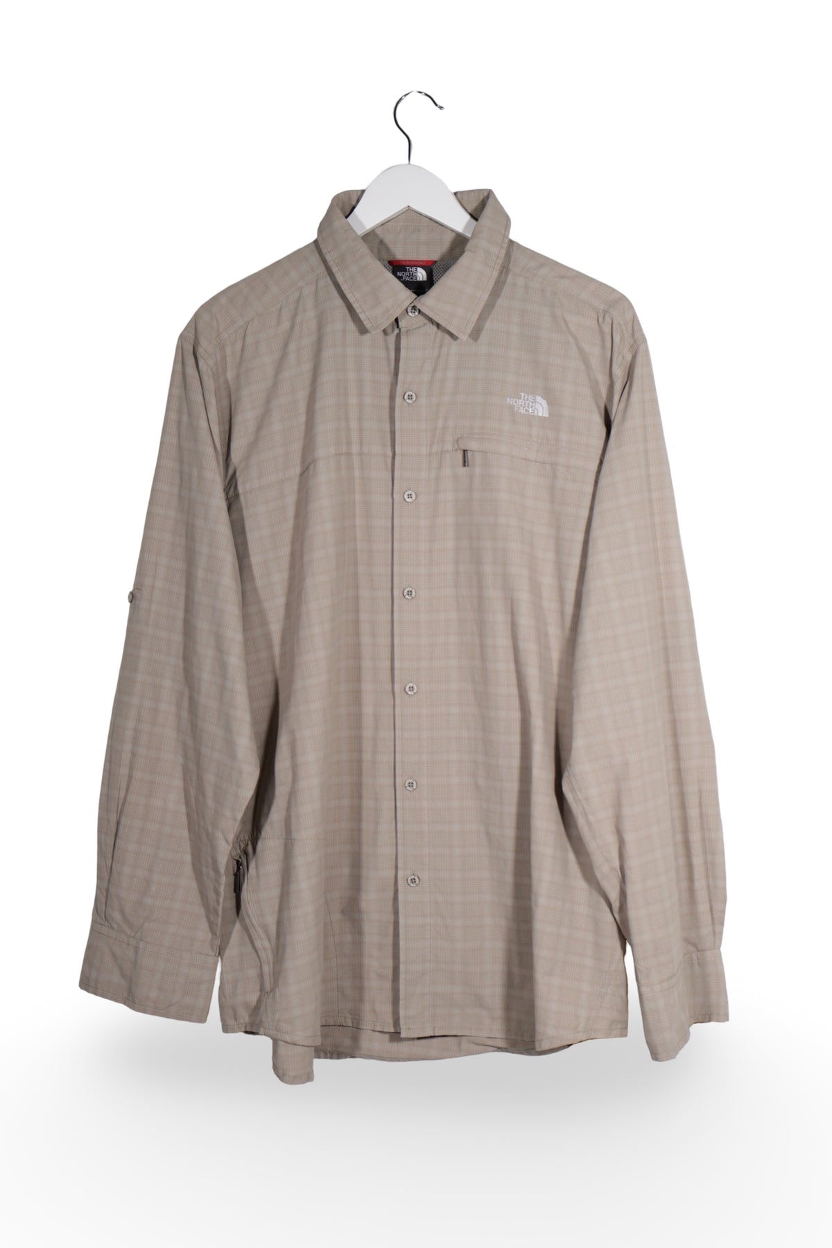 Cămașă - THE NORTH FACE bej din nylon cu croială relaxată – XL – Bărbați - fata