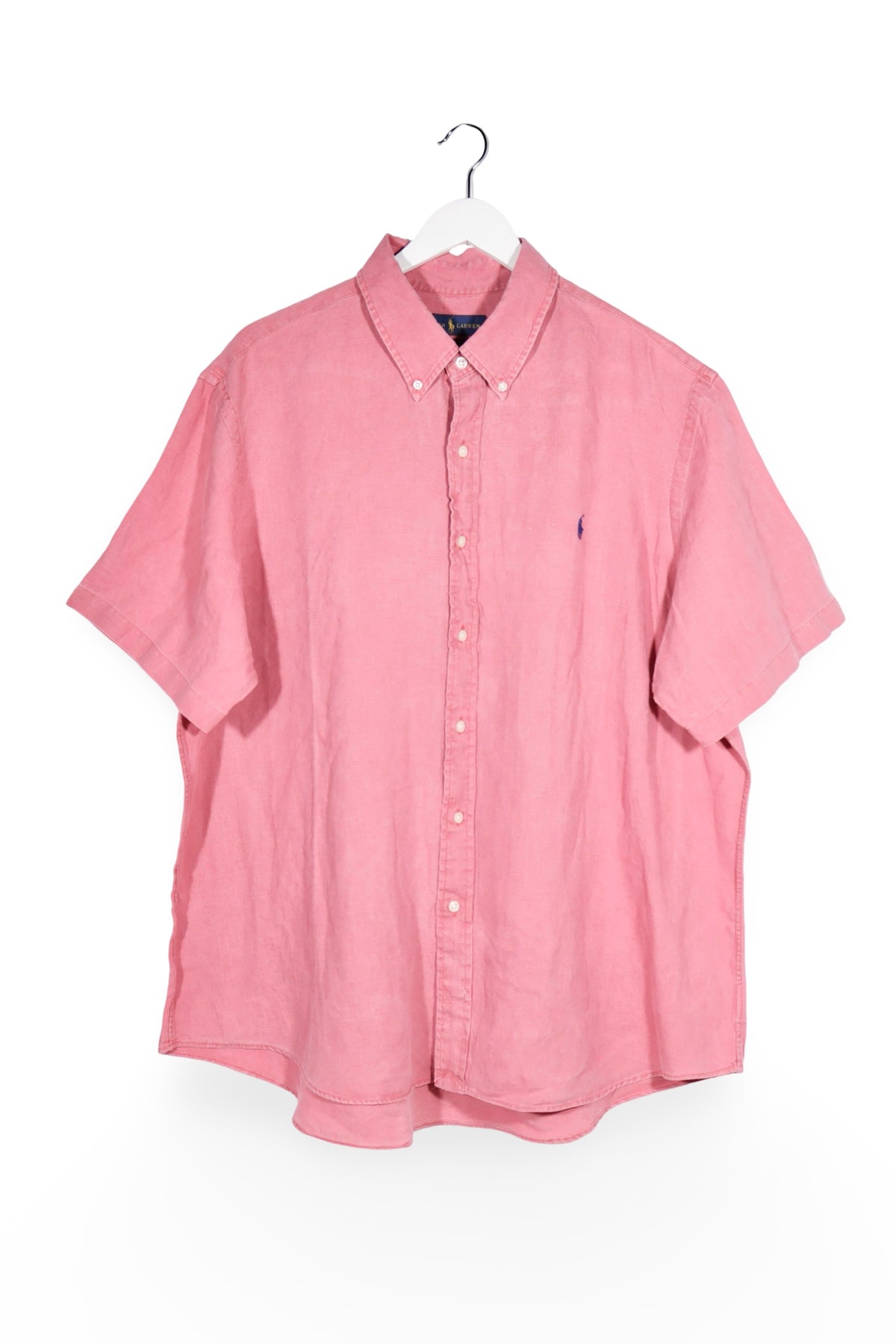 Cămașă - RALPH LAUREN roz din bumbac cu croială clasică – XXL – Bărbați - fata