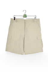 Pantaloni scurți - PAUL R. SMITH bej din bumbac cu buzunare cargo – XL – Bărbați - fata