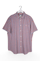 Cămașă - Wrangler in carouri albastre si rosii din bumbac – XL – Bărbați - fata