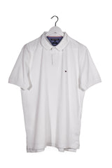 Tricou - Tommy Hilfiger alb din bumbac cu croiala regular – XL – Bărbați - fata