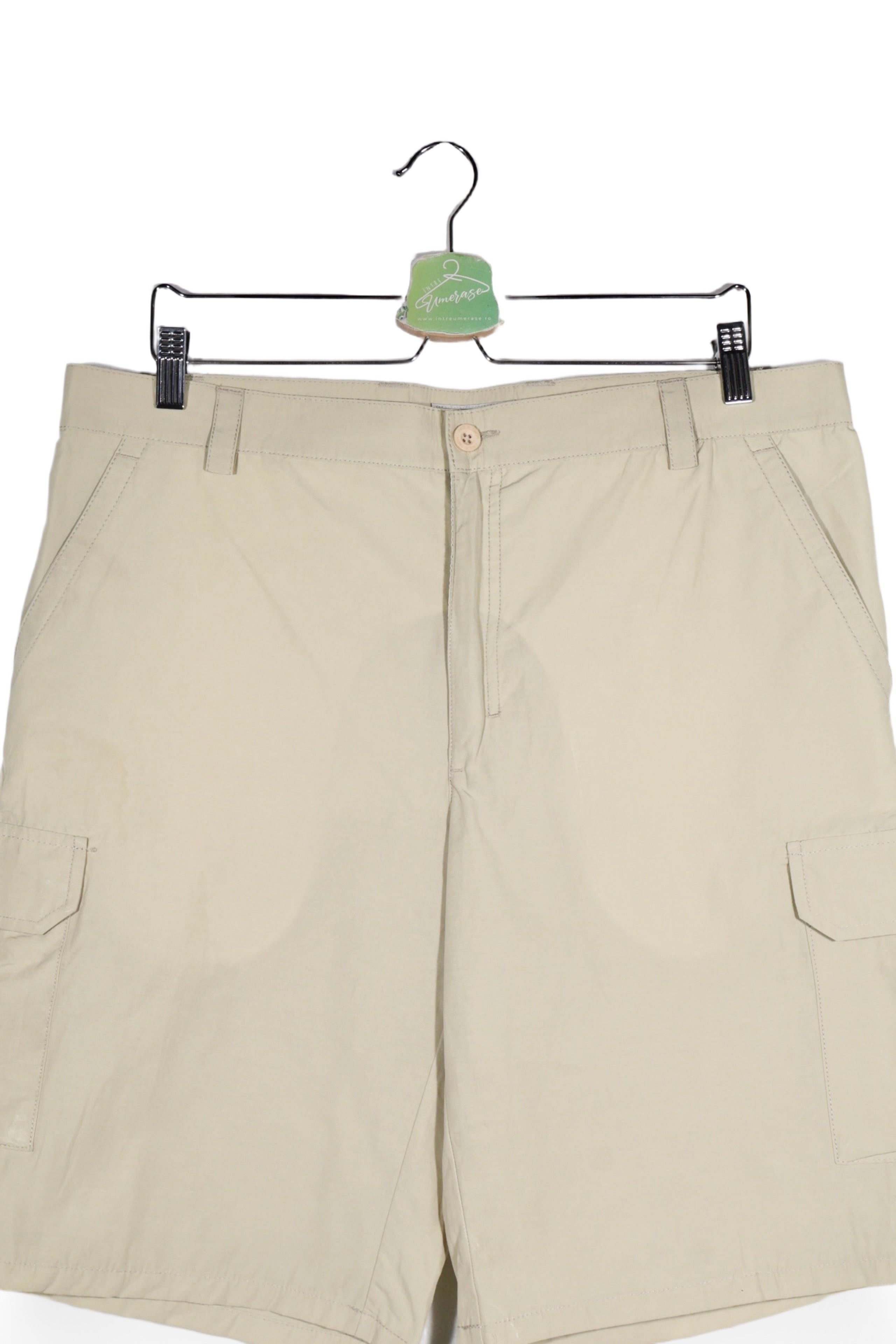 Pantaloni scurți - PAUL R. SMITH bej din bumbac cu buzunare cargo – XL – Bărbați - spate