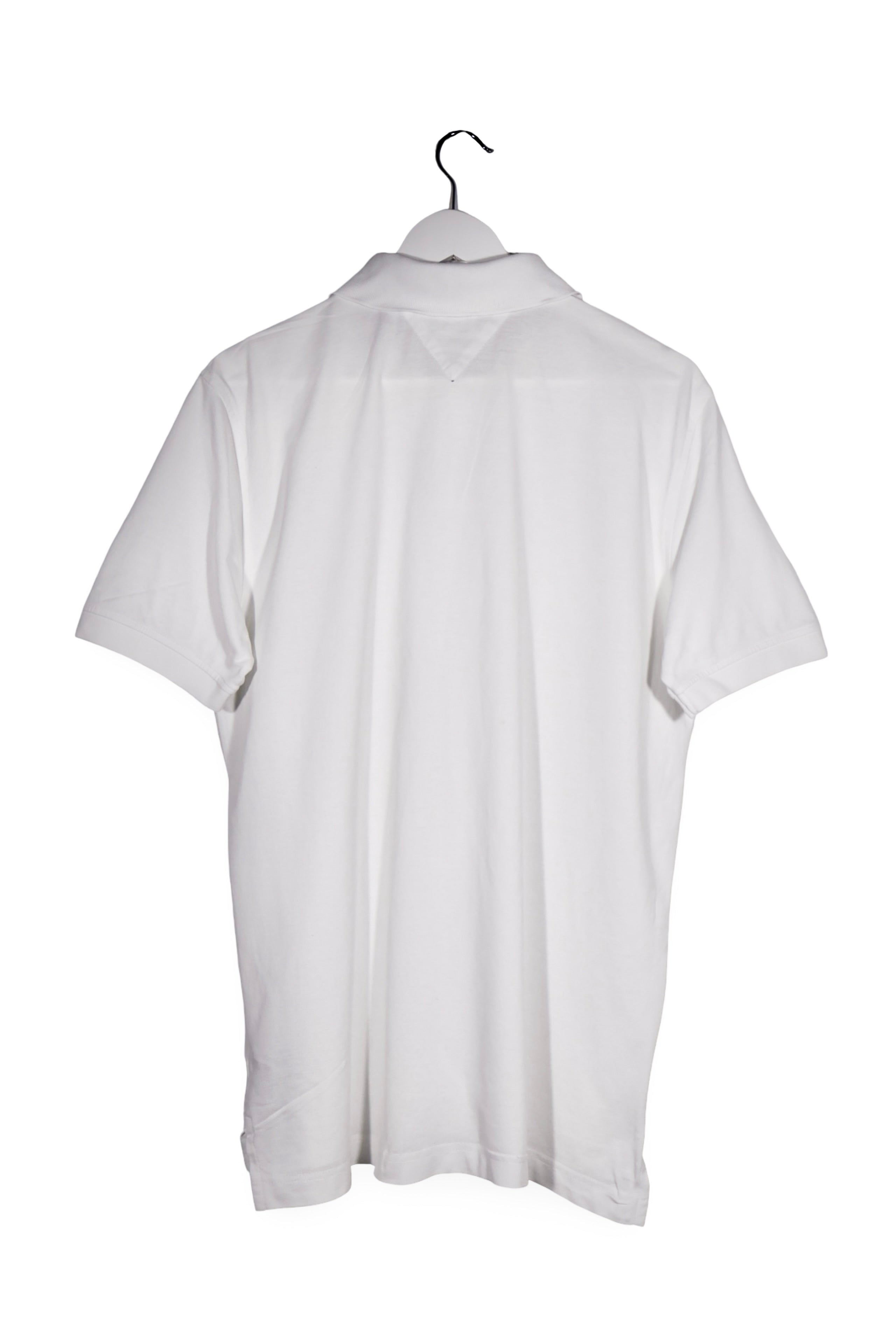 Tricou - Tommy Hilfiger alb din bumbac cu croiala regular – XL – Bărbați - spate