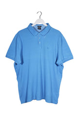 Tricou - Hugo Boss albastru din bumbac cu croială regular – 3XL – Bărbați - fata