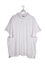 Tricou - Alte Branduri alb din bumbac cu guler polo – 5XL – Bărbați - fata