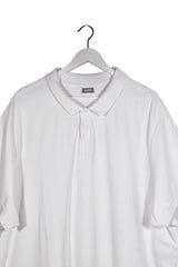 Tricou - Alte Branduri alb din bumbac cu guler polo – 5XL – Bărbați - detaliu