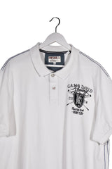 Tricou - Camp David alb din bumbac cu detalii contrastante – 3XL – Bărbați - detaliu