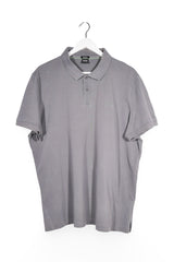 Tricou - BOSS Hugo Boss gri din bumbac reciclat cu croiala regular – 3XL – Bărbați - fata