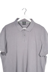 Tricou - BOSS Hugo Boss gri din bumbac reciclat cu croiala regular – 3XL – Bărbați - detaliu