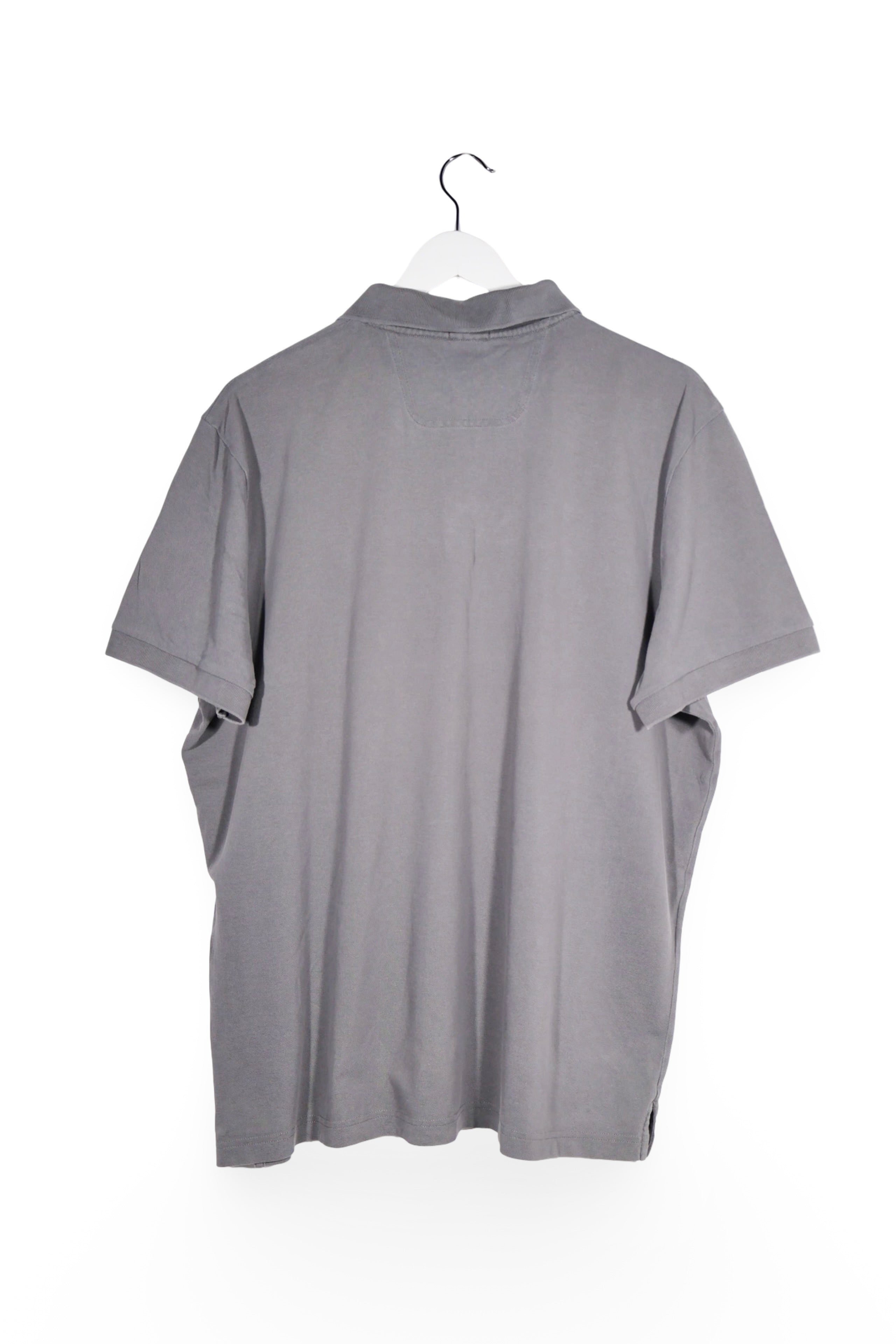 Tricou - BOSS Hugo Boss gri din bumbac reciclat cu croiala regular – 3XL – Bărbați - spate