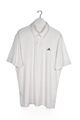 Tricou - Adidas alb din material elastic cu croiala simpla – XL – Bărbați - fata