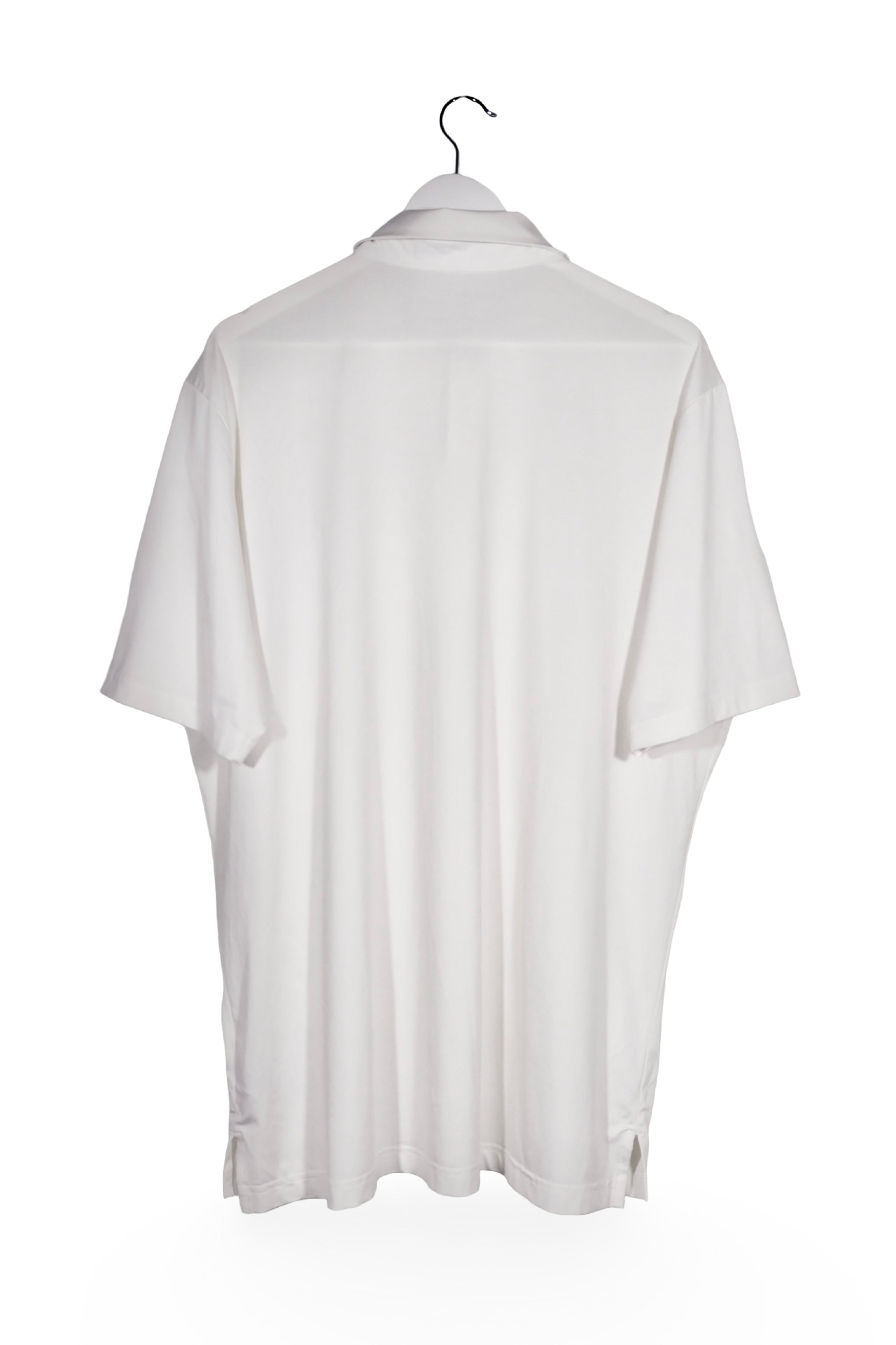 Tricou - Adidas alb din material elastic cu croiala simpla – XL – Bărbați - spate