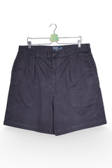 Pantaloni scurți - RALPH LAUREN bleumarin din bumbac cu croiala relaxata – XL – Bărbați - fata