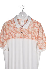 Tricou - Alte Branduri alb cu accente piersica si croiala regular – XL – Bărbați - detaliu