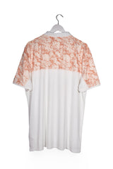 Tricou - Alte Branduri alb cu accente piersica si croiala regular – XL – Bărbați - spate