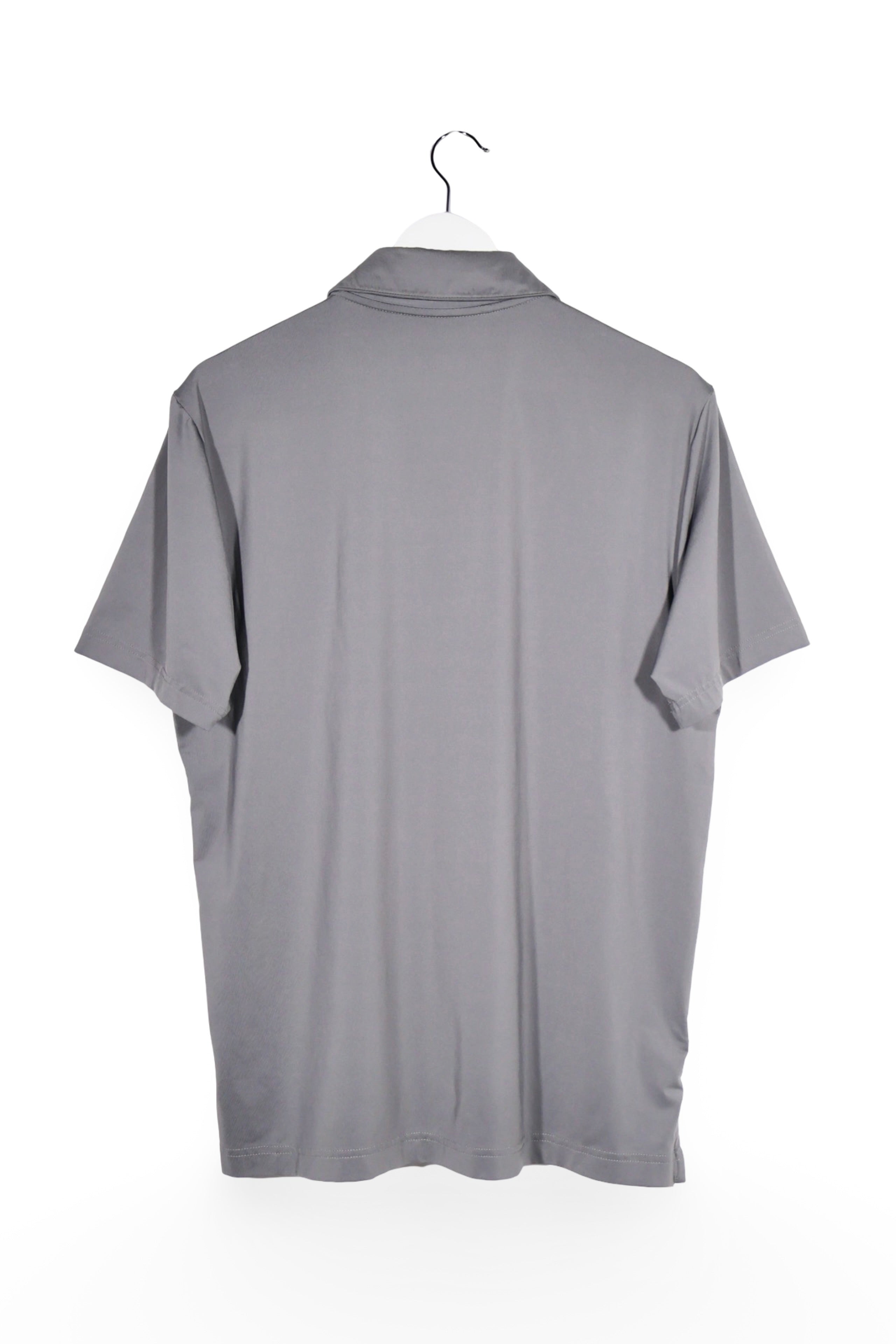 Tricou - Adidas gri din material tehnic cu croială simplă – M – Bărbați - spate