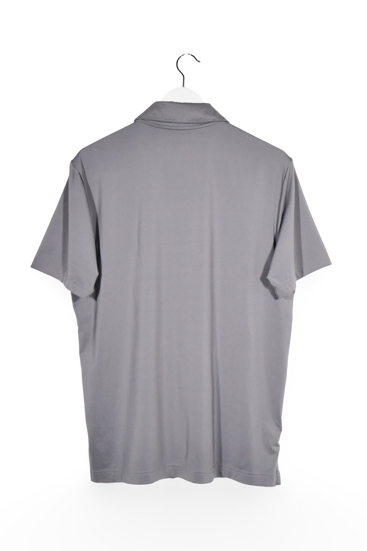 Tricou - Adidas gri din material tehnic cu croială simplă – M – Bărbați - spate