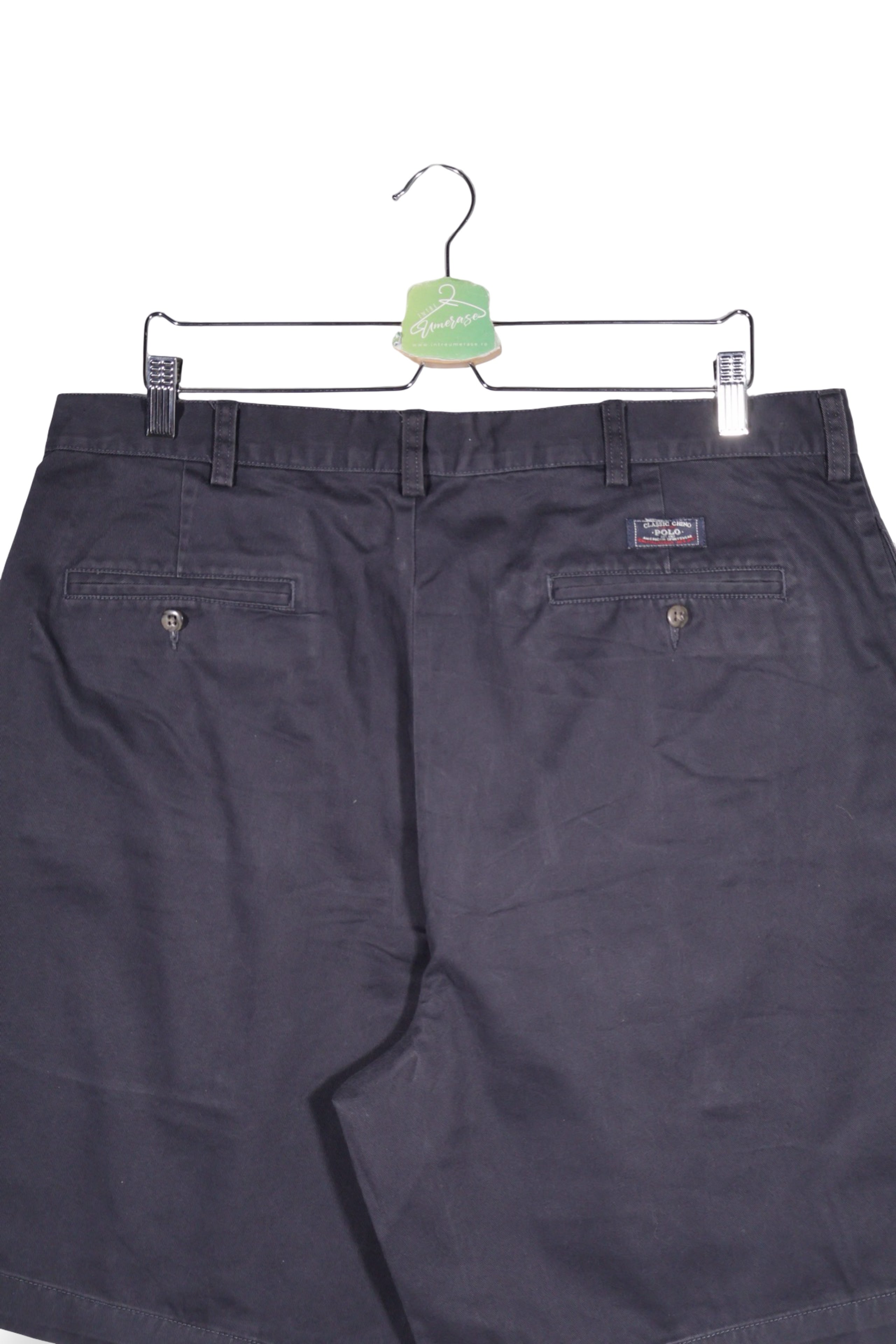 Pantaloni scurți - RALPH LAUREN bleumarin din bumbac cu croiala relaxata – XL – Bărbați - spate