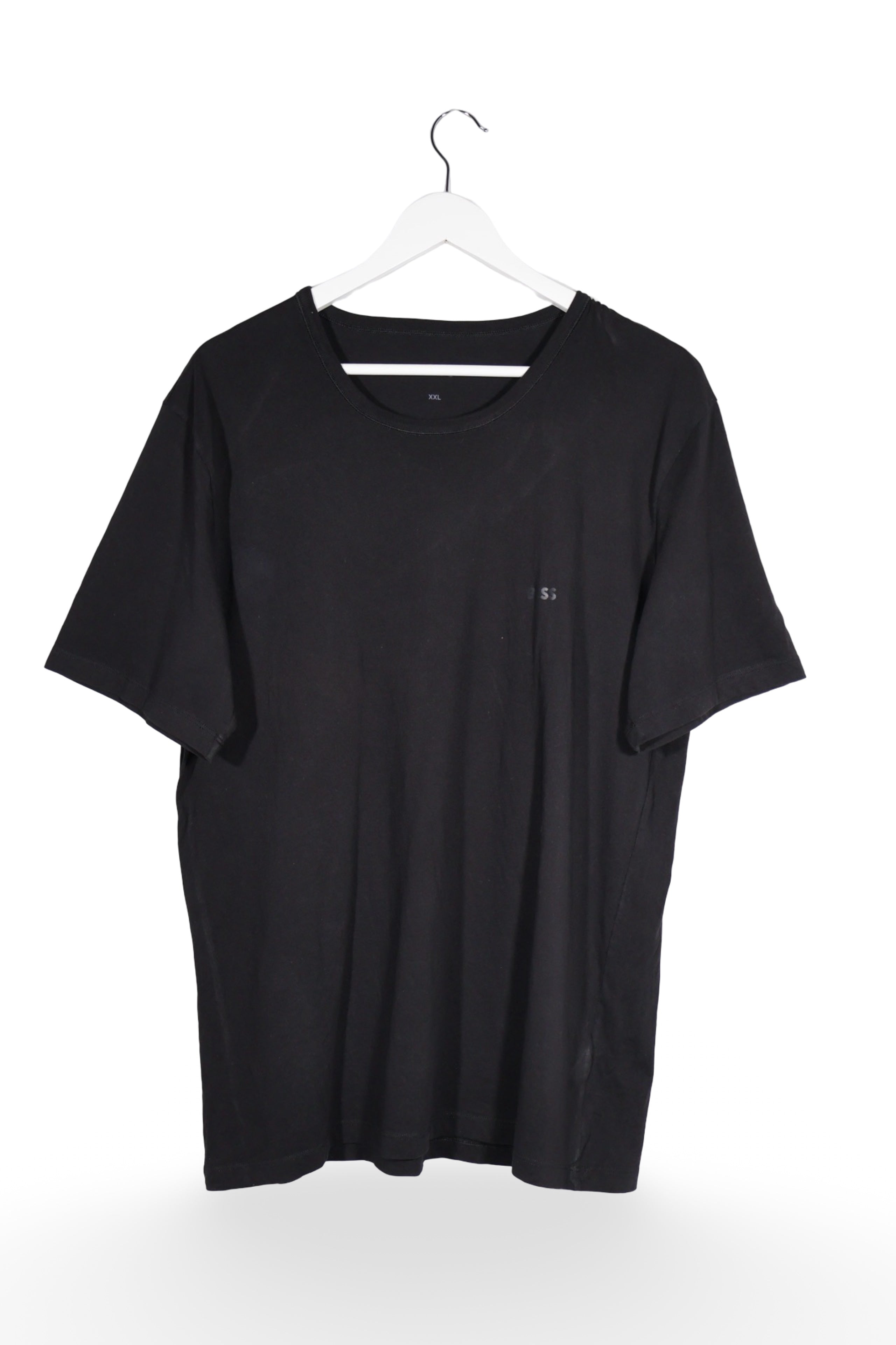 Tricou - Hugo Boss negru din bumbac cu croială simplă – XXL – Bărbați - fata