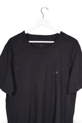 Tricou - Hugo Boss negru din bumbac cu croială simplă – XXL – Bărbați - detaliu