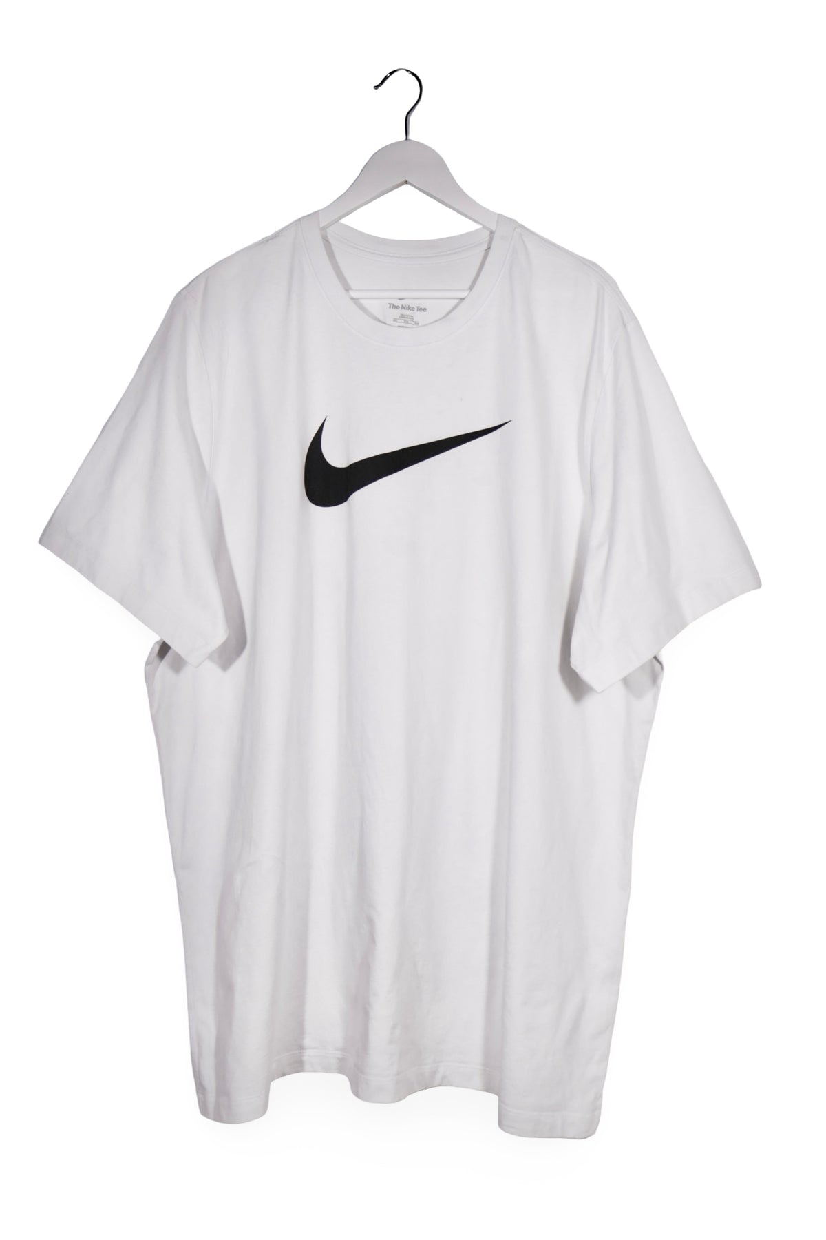 Tricou - NIKE alb din bumbac cu logo mare – 4XL+ – Bărbați - fata