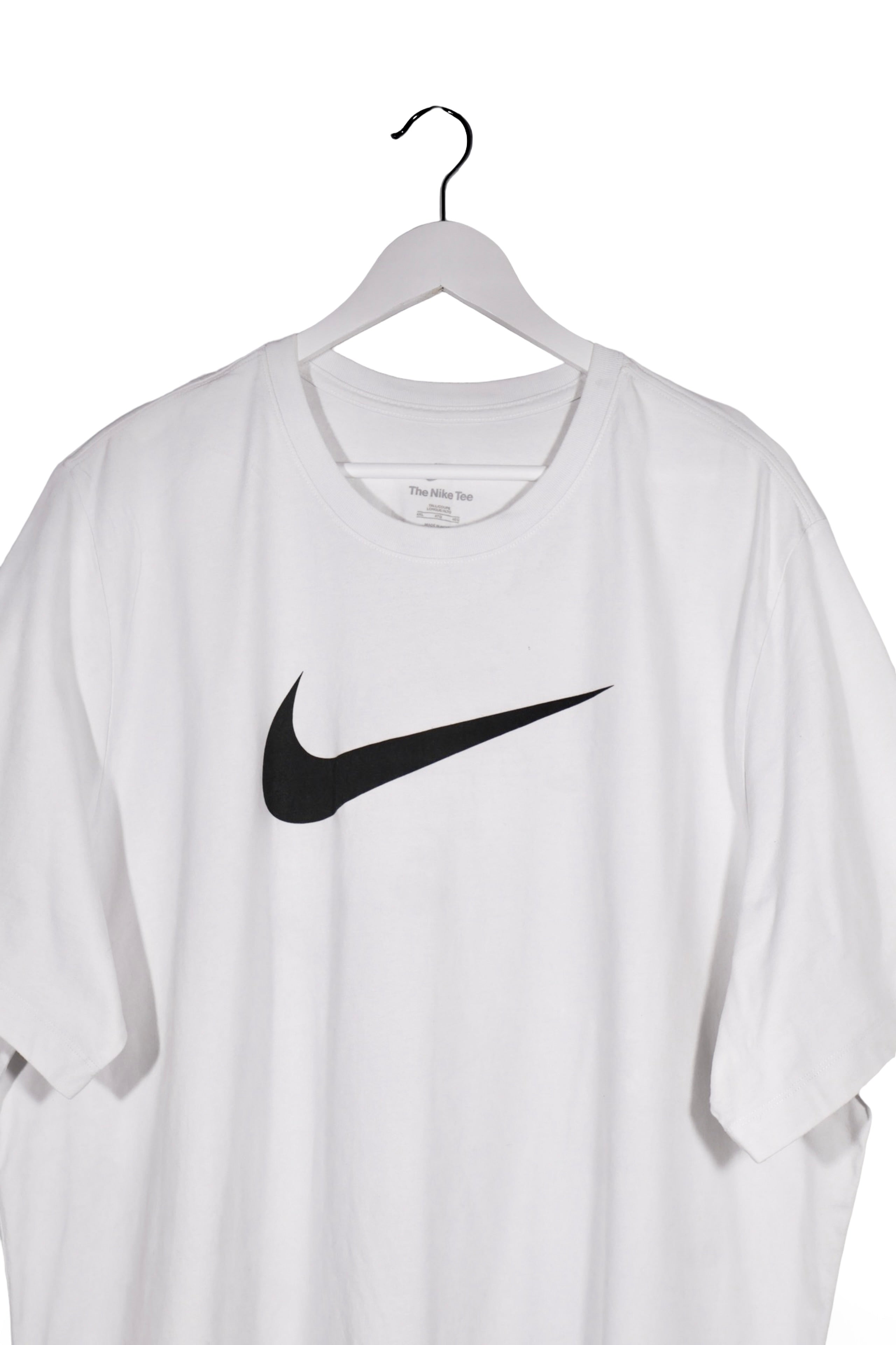 Tricou - NIKE alb din bumbac cu logo mare – 4XL+ – Bărbați - detaliu