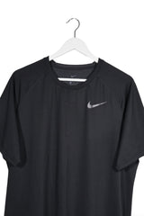 Tricou - NIKE negru Dri-FIT cu panouri respirabile – XL – Bărbați - detaliu