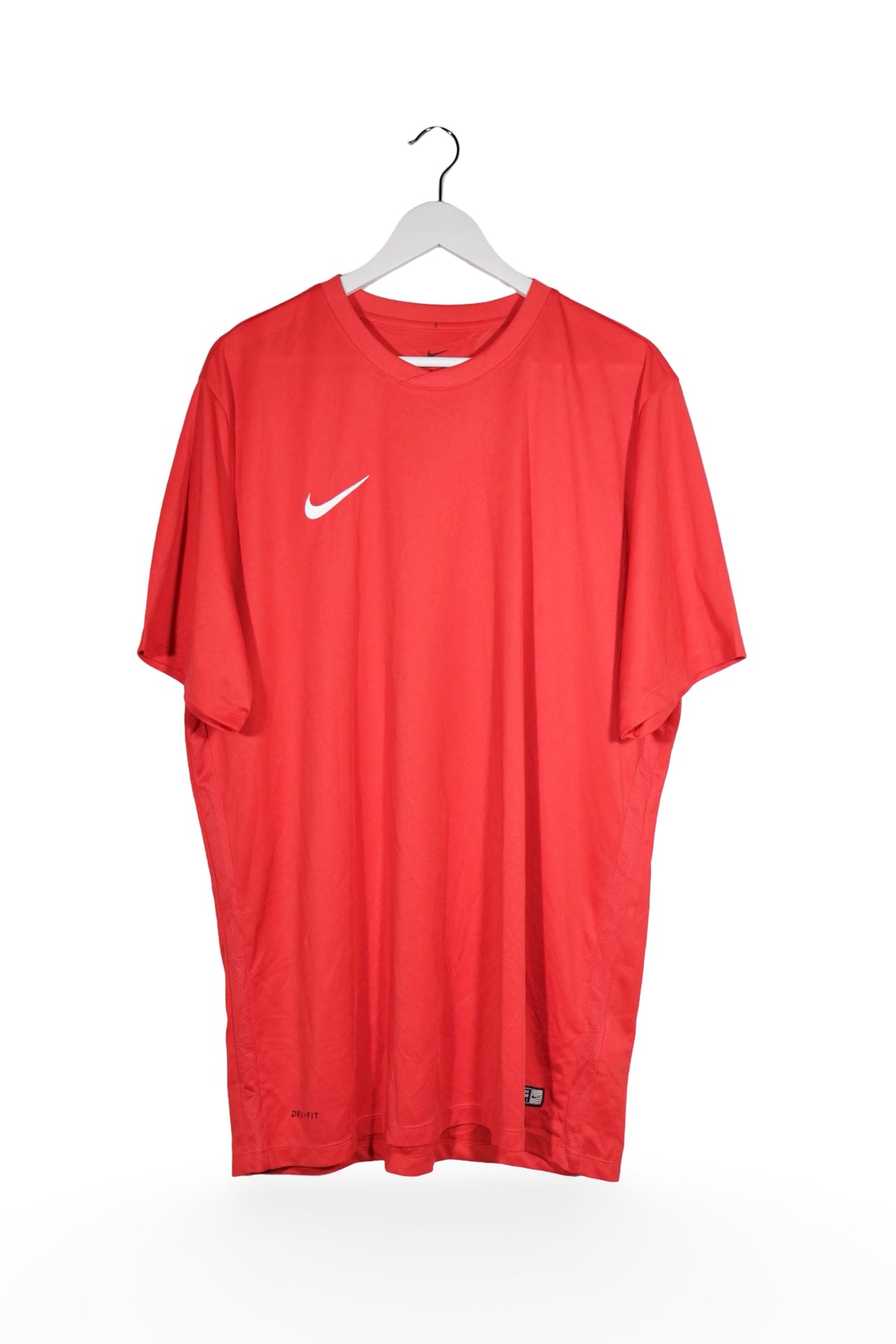 Tricou - NIKE roșu din poliester cu croială lejeră – XL – Bărbați - fata