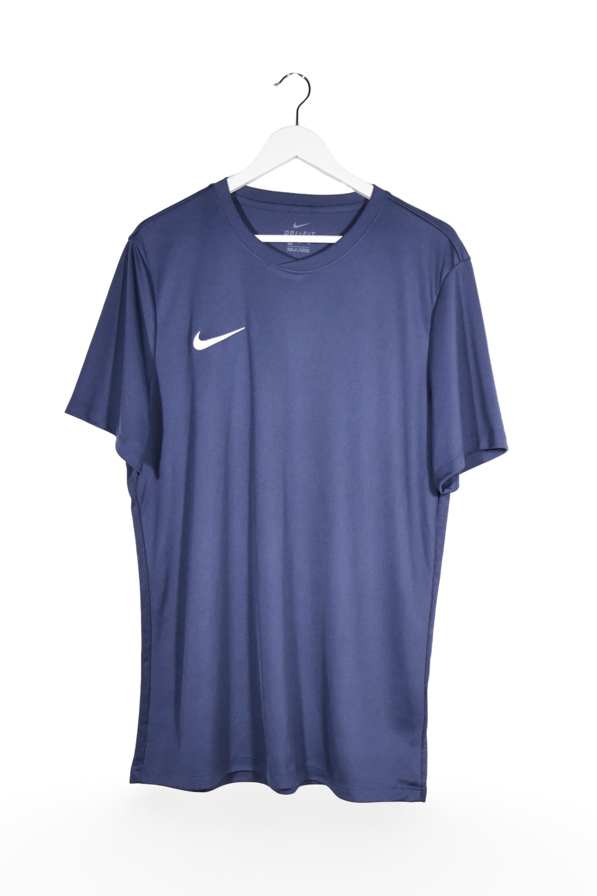 Tricou - NIKE bleumarin din poliester cu croiala sport – XL – Bărbați - fata