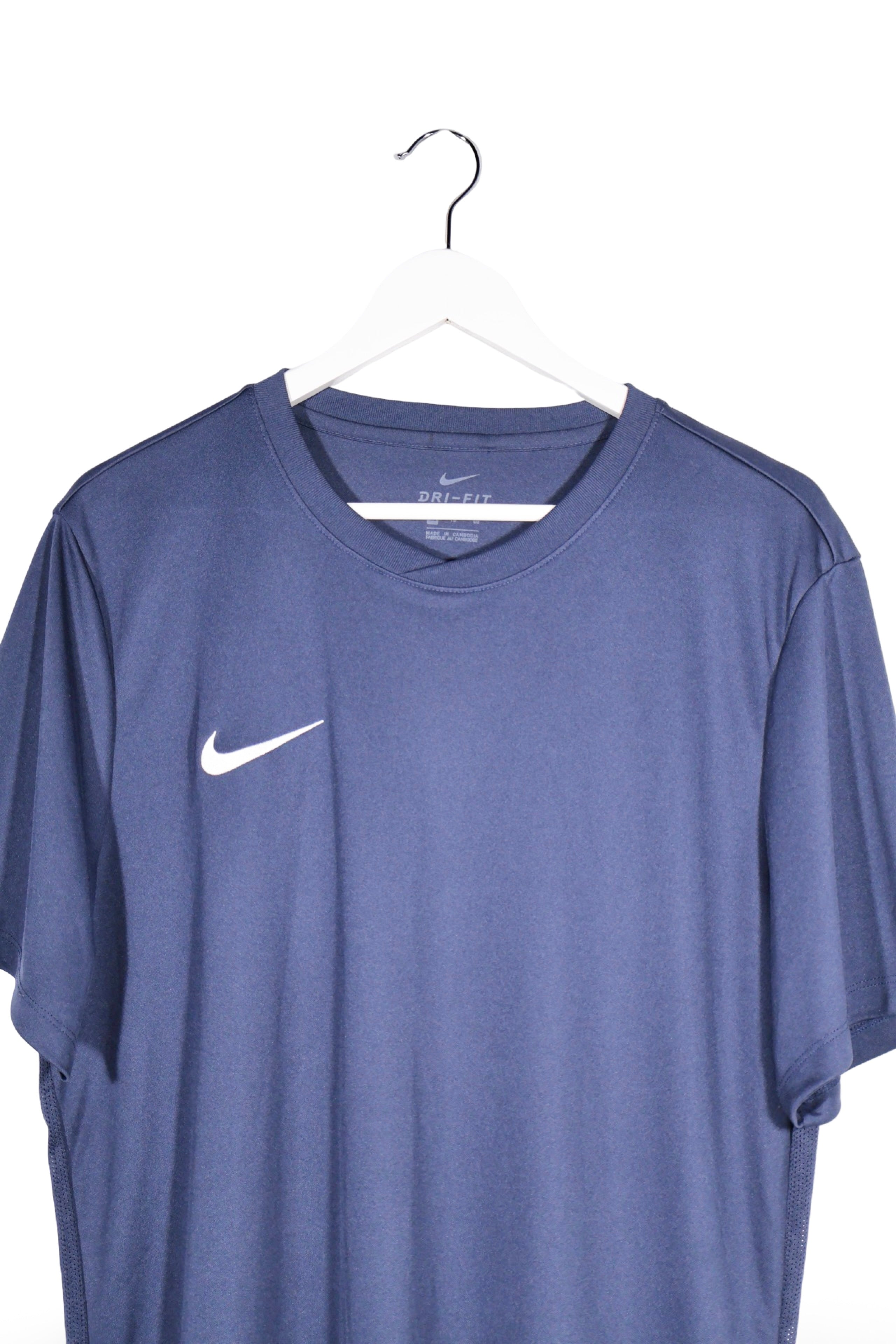 Tricou - NIKE bleumarin din poliester cu croiala sport – XL – Bărbați - detaliu