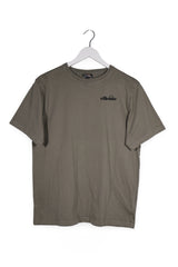 Tricou - Ellesse gri-kaki din bumbac cu print pe spate – M – Bărbați - fata