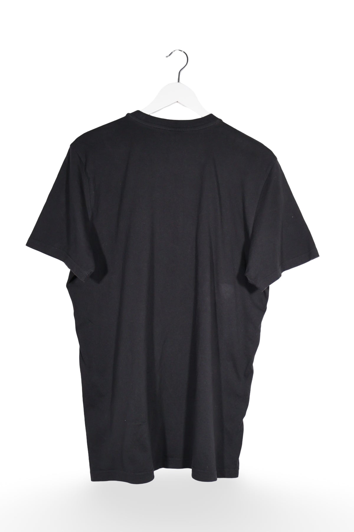 Tricou - Adidas negru din bumbac cu linii laterale contrastante – L – Bărbați - spate
