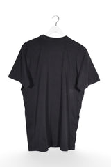 Tricou - Adidas negru din bumbac cu linii laterale contrastante – L – Bărbați - spate