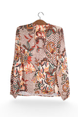 Bluză - Alte Branduri multicolor din viscoză cu imprimeu paisley – L – Femei - spate