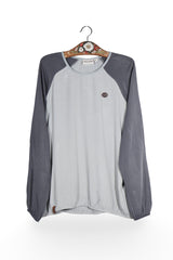 Bluză - Naketano gri din viscoza cu croiala raglan – XL – Bărbați - fata