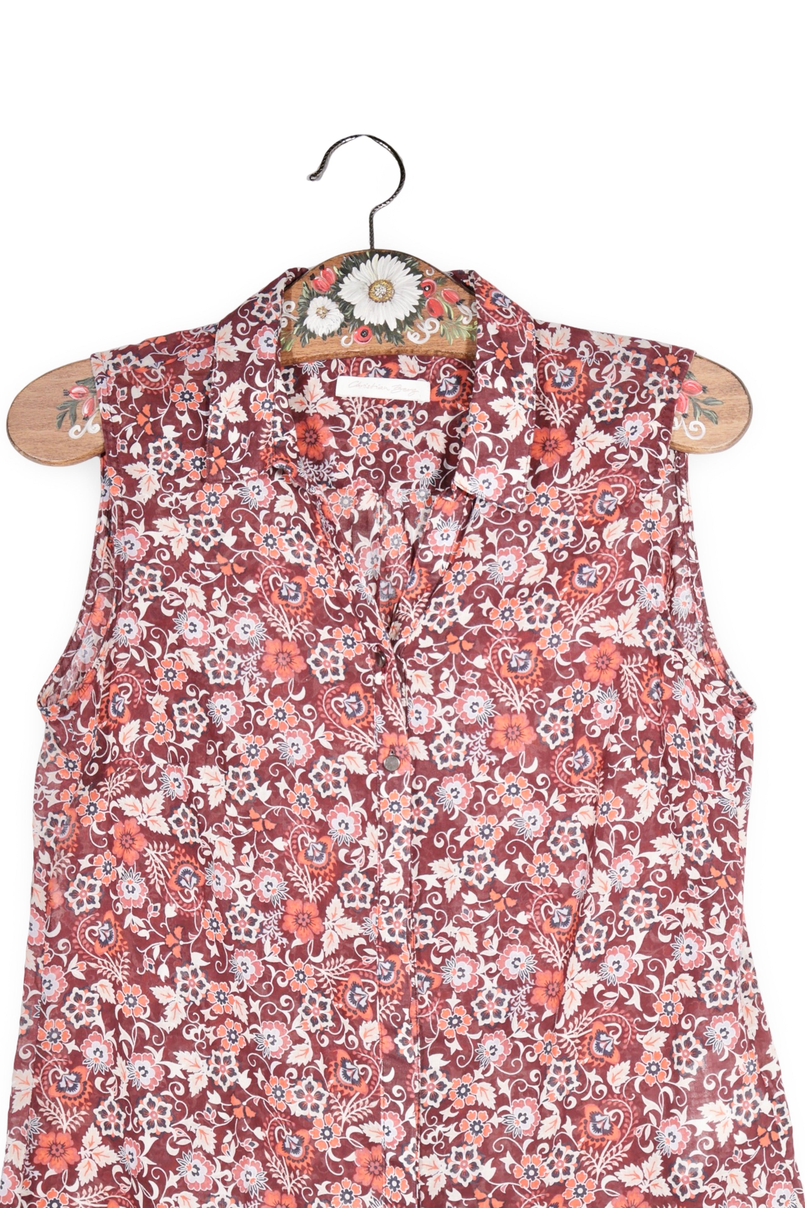 Maiou - Christian Berg cu imprimeu floral multicolor – M – Femei - detaliu