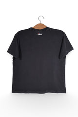 Tricou - FILA negru din bumbac cu croială simplă – M – Femei - spate