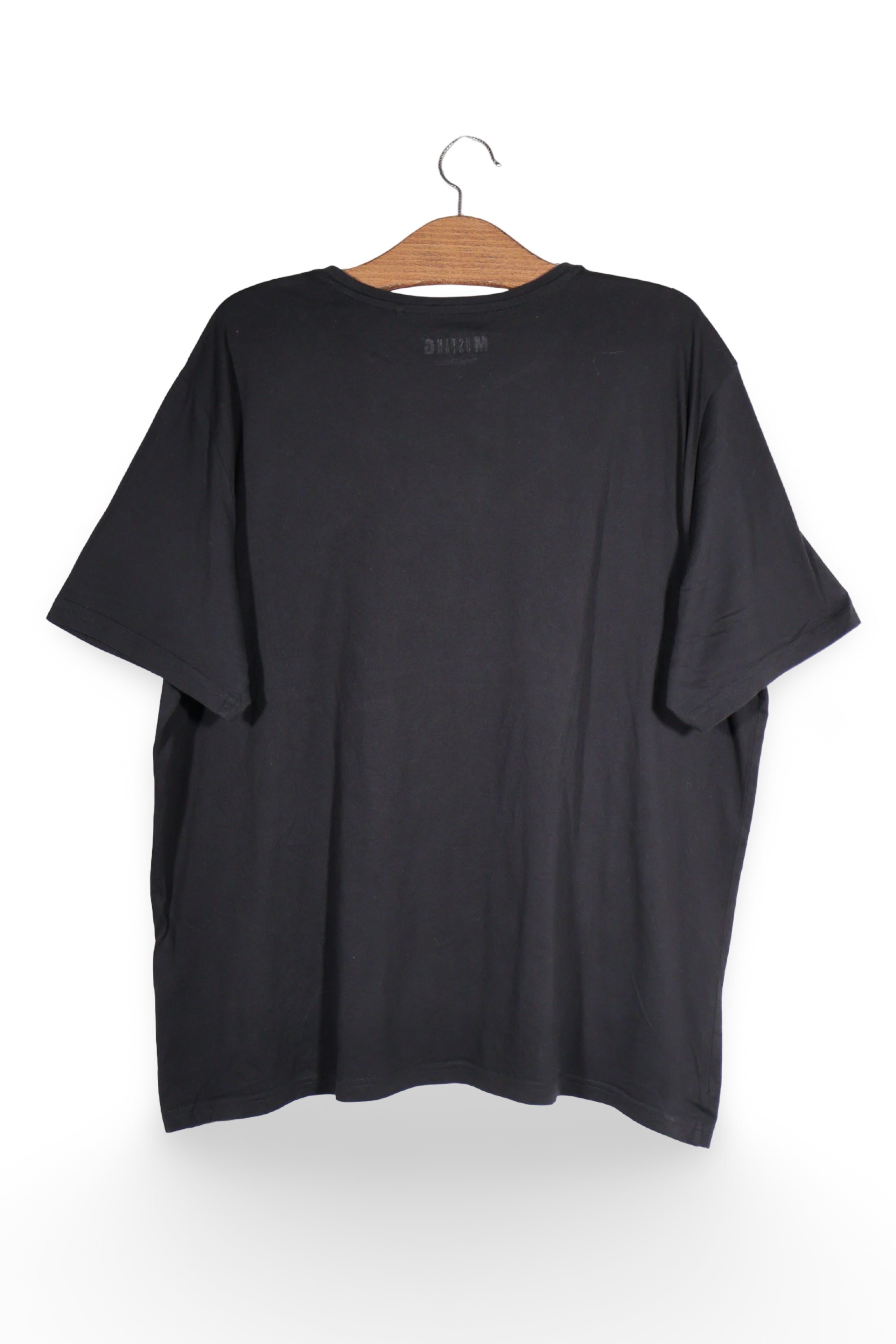 Tricou - Mustang negru din bumbac cu print frontal – 3XL – Femei - spate