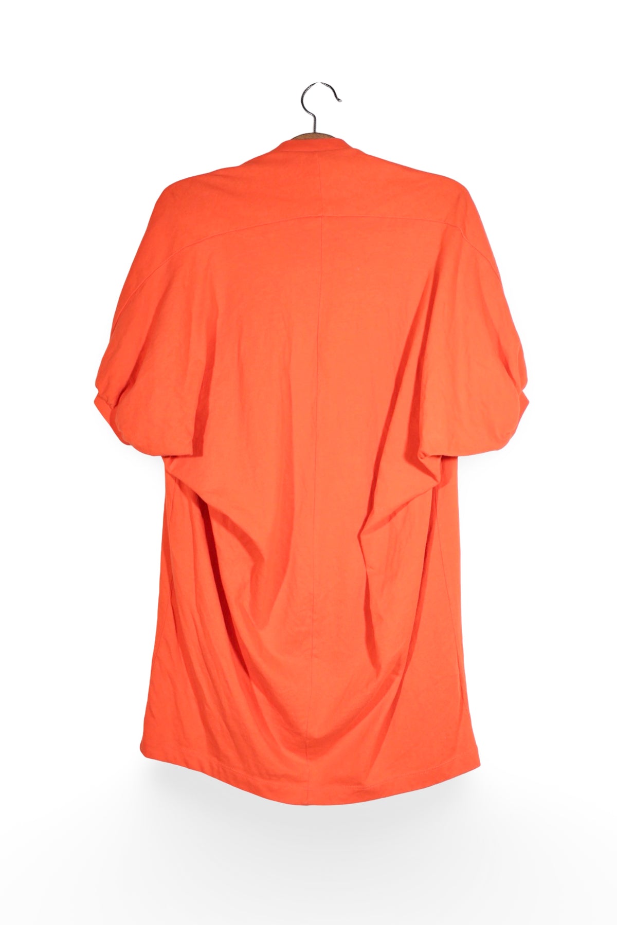 Tricou - Zara portocaliu din bumbac cu decolteu in V – M – Femei - spate