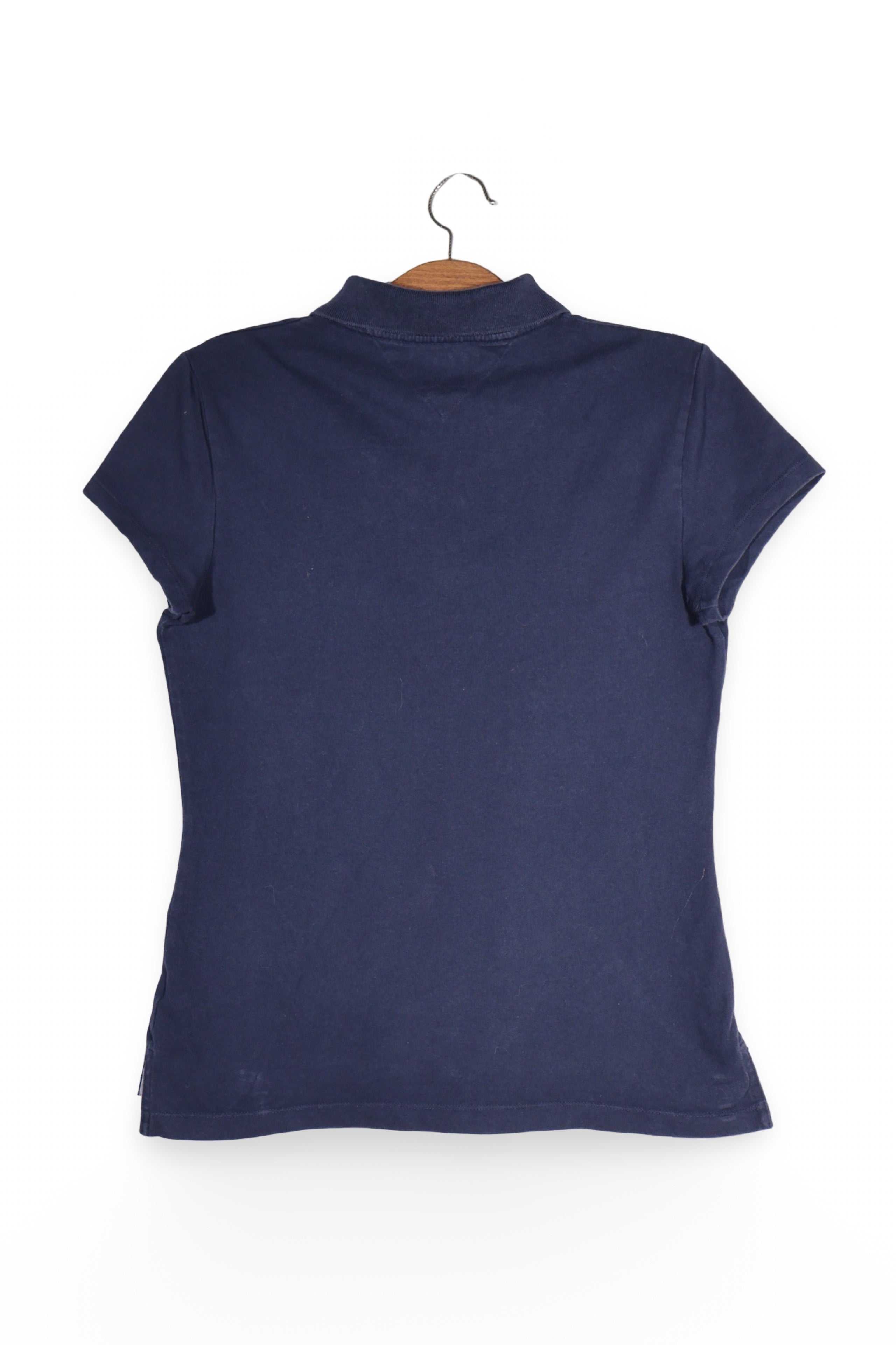 Tricou - Tommy Hilfiger bleumarin din bumbac cu croială slim fit – L – Femei - spate