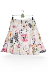 Fustă - Alte branduri albă cu imprimeu floral multicolor – M – Femei - fata