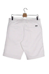 Pantaloni scurți - Jack&Jones albi din bumbac cu croială relaxată – M – Bărbați - detaliu