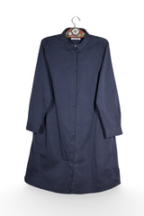 Rochie - Bugatti cu croiala dreapta, buzunare si guler clasic – L – Femei - fata