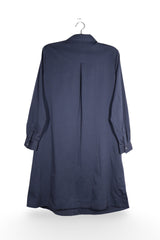 Rochie - Bugatti cu croiala dreapta, buzunare si guler clasic – L – Femei - spate