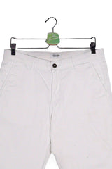 Pantaloni scurți - Jack&Jones albi din bumbac cu croială relaxată – M – Bărbați - spate